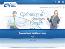 Tablet Screenshot of corporate-health-solutions.org